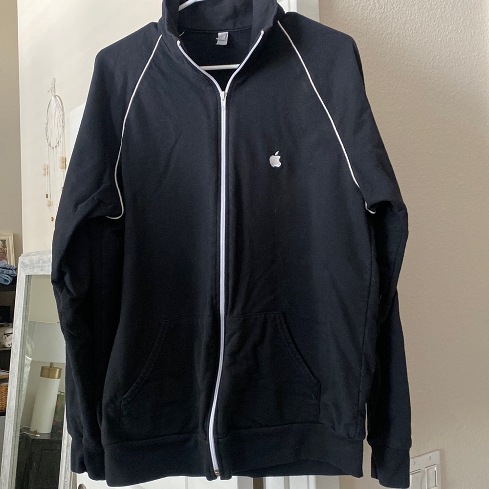Adult XL Apple Logo Zip Up Hoodie